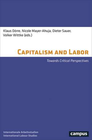 Capitalism and Labor: Towards Critical Perspectives de Klaus Dörre