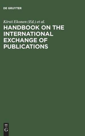 Handbook on the International Exchange of Publications de IFLA