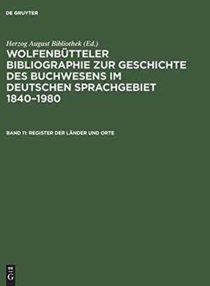Register der Länder und Orte de Herzog August Bibliothek