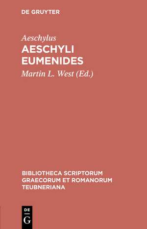 Aeschyli Eumenides de Aeschylus