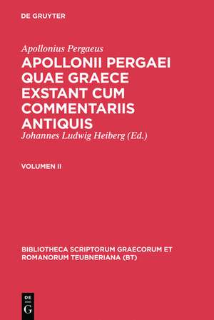 Quae Graece Exstant, Vol. II de Apollonius Pergaeus