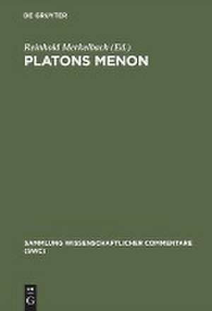 Platons Menon de Reinhold Merkelbach