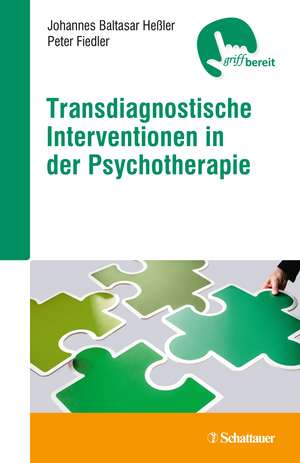 Transdiagnostische Interventionen in der Psychotherapie de Johannes Baltasar Heßler-Kaufmann