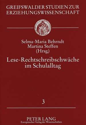 Lese-Rechtschreibschwaeche Im Schulalltag: Projekt -Medienerziehung in Der Schule-. Forschu de Selma-Maria Behrndt