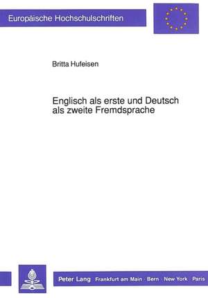 Englisch ALS Erste Und Deutsch ALS Zweite Fremdsprache