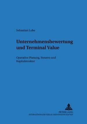 Unternehmensbewertung Und Terminal Value: Operative Planung, Steuern Und Kapitalstruktur de Sebastian Lobe