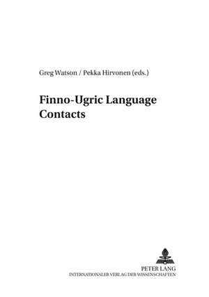 Finno-Ugric Language Contacts de Greg Watson