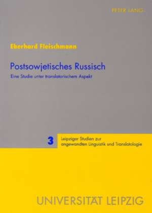 Postsowjetisches Russisch de Eberhard Fleischmann