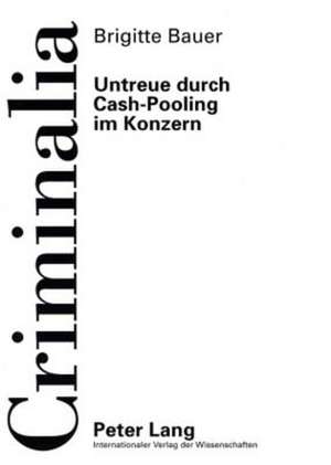 Untreue Durch Cash-Pooling Im Konzern: Eine Querschnittsstudie Der Tuerkischen Migrantengemeinschaft Zwischen Transnationaler Struktur Und Integration de Brigitte Bauer