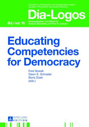 Educating Competencies for Democracy de Ewa Nowak