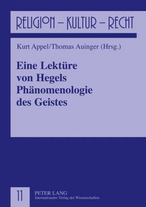 Eine Lektuere Von Hegels Phaenomenologie Des Geistes: Von Der Sittlichkei de Kurt Appel