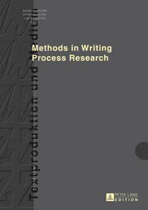 Methods in Writing Process Research de Dagmar Knorr