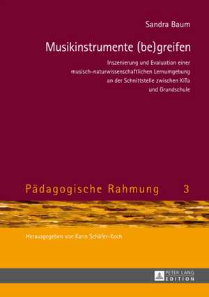 Musikinstrumente (Be)Greifen: Inszenierung Und Evaluation Einer Musisch-Naturwissenschaftlichen Lernumgebung an Der Schnittstelle Zwischen Kita Und de Sandra Baum