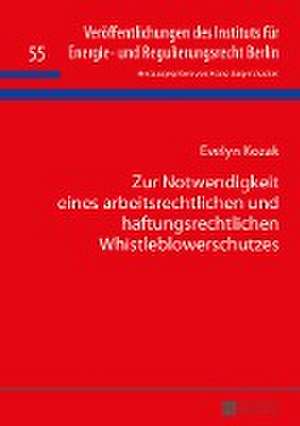 Zur Notwendigkeit Eines Arbeitsrechtlichen Und Haftungsrechtlichen Whistleblowerschutzes: Palimpseste Der Gegenwart de Evelyn Kozak