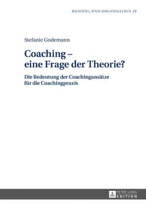 Coaching - Eine Frage Der Theorie? de Stefanie Godemann