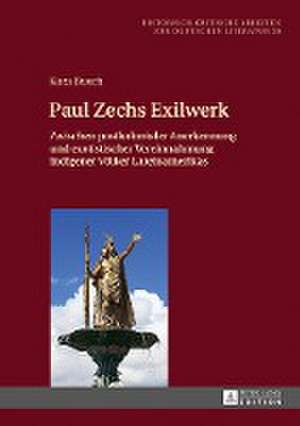 Paul Zechs Exilwerk de Kora Busch