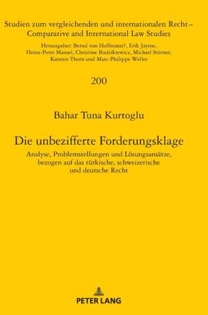 Die unbezifferte Forderungsklage de Bahar Tuna Kurtoglu