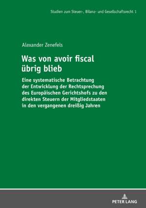 Was von avoir fiscal übrig blieb de Alexander Zenefels