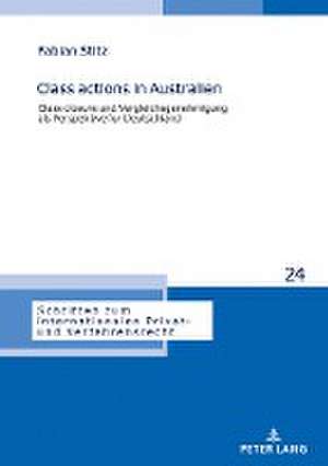 Class actions in Australien de Fabian Stitz