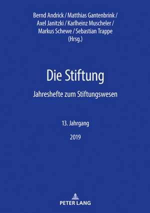 DIE STIFTUNG JAHRESHEFTE ZUM STIFTUNGP