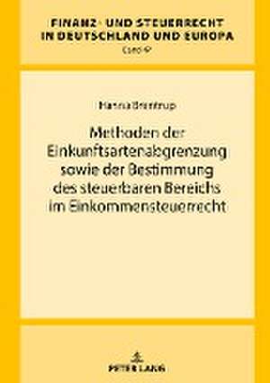 Methoden der Einkunftsartenabgrenzung sowie der Bestimmung des steuerbaren Bereichs im Einkommensteuerrecht de Hanna Brentrup