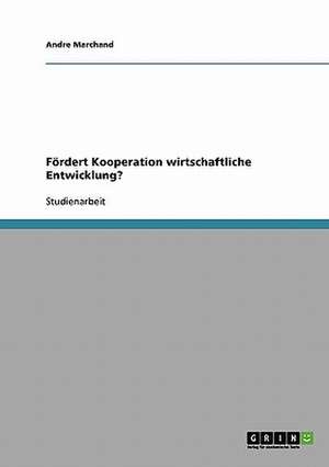 Fördert Kooperation wirtschaftliche Entwicklung? de Andre Marchand