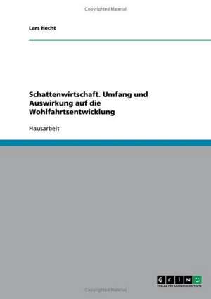 Schattenwirtschaft. Umfang und Auswirkung auf die Wohlfahrtsentwicklung de Lars Hecht