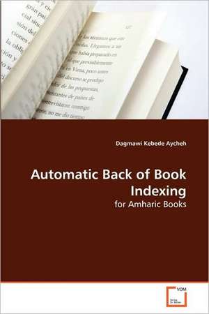 Automatic Back of Book Indexing de Dagmawi Kebede Aycheh