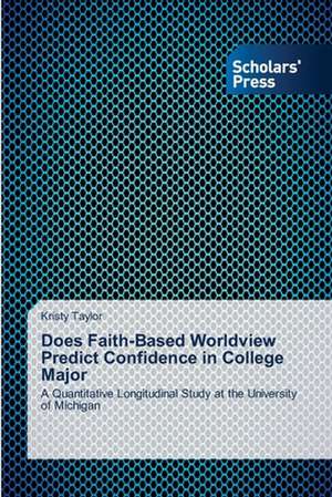 Does Faith-Based Worldview Predict Confidence in College Major de Kristy Taylor