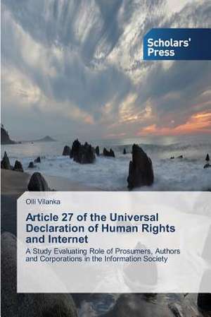 Article 27 of the Universal Declaration of Human Rights and Internet de Olli Vilanka