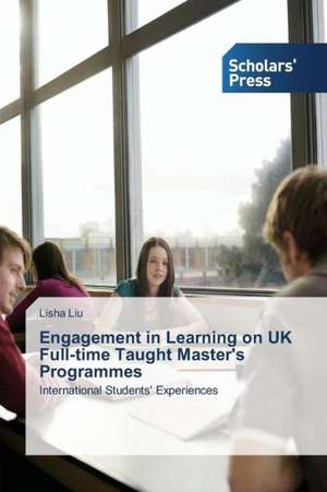 Engagement in Learning on UK Full-Time Taught Master's Programmes: Synthesis and Gas Separation Studies de Lisha Liu