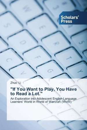 If You Want to Play, You Have to Read a Lot.: An Interdisciplinary Perspective de Zhuo Li