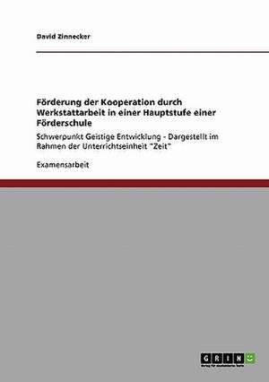 Förderung der Kooperation durch Werkstattarbeit in einer Hauptstufe einer Förderschule de David Zinnecker