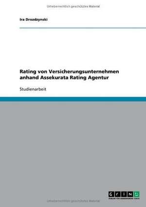 Rating von Versicherungsunternehmen anhand Assekurata Rating Agentur de Ira Drozdzynski