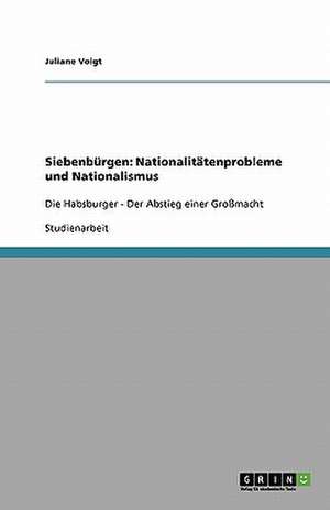 Siebenbürgen: Nationalitätenprobleme und Nationalismus de Juliane Voigt