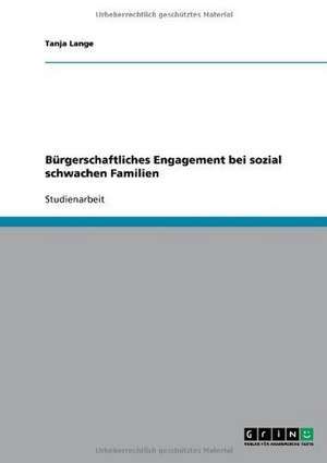 Bürgerschaftliches Engagement bei sozial schwachen Familien de Tanja Lange