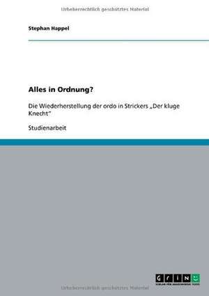 Alles in Ordnung? de Stephan Happel