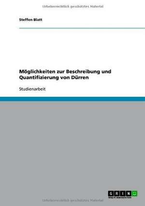 Möglichkeiten zur Beschreibung und Quantifizierung von Dürren de Steffen Blatt