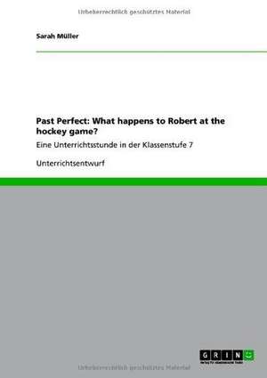 Past Perfect: What happens to Robert at the hockey game? de Sarah Müller