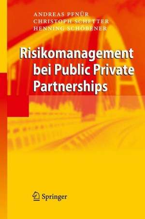 Risikomanagement bei Public Private Partnerships de Andreas Pfnür