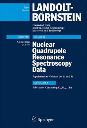 Substances Containing C10H16...Zn: Supplement to III/39 de Nabuo Nakamura