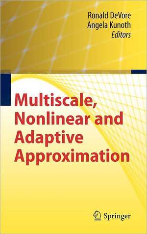 Multiscale, Nonlinear and Adaptive Approximation: Dedicated to Wolfgang Dahmen on the Occasion of his 60th Birthday de Ronald DeVore