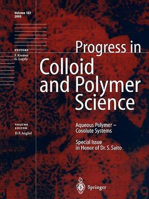 Aqueous Polymer — Cosolute Systems: Special Issue in Honor of Dr. Shuji Saito de Dan F. Anghel