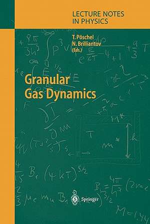 Granular Gas Dynamics de Thorsten Pöschel