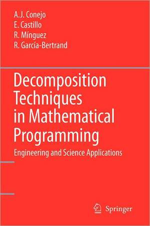 Decomposition Techniques in Mathematical Programming: Engineering and Science Applications de Antonio J. Conejo