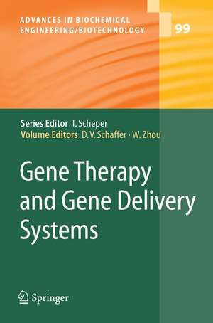 Gene Therapy and Gene Delivery Systems de David V. Schaffer