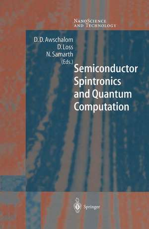 Semiconductor Spintronics and Quantum Computation de D.D. Awschalom