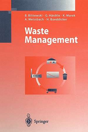 Waste Management de Bernd Bilitewski