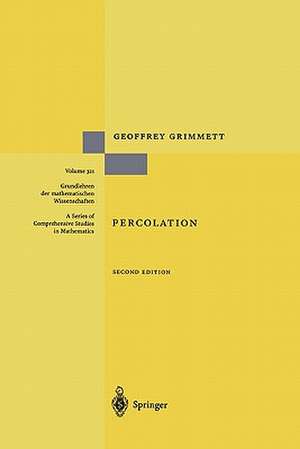 Percolation de Geoffrey R. Grimmett