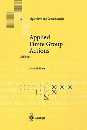 Applied Finite Group Actions de Adalbert Kerber